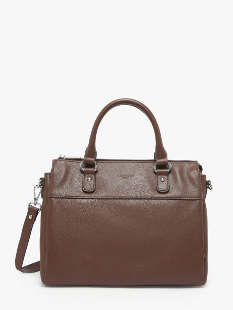 Satchel Confort Leather Hexagona Brown confort 469844