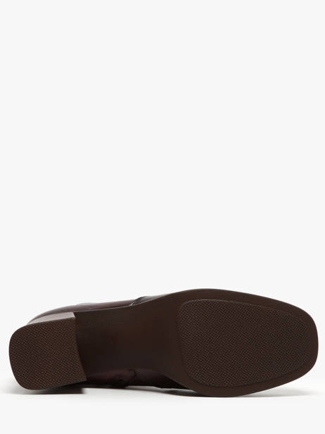 Heeled Boots Cristel In Leather Dorking Red women D9157 other view 5