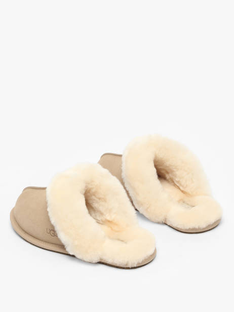 Scuffette Ii Slippers In Leather Ugg Beige women 1106872 other view 3
