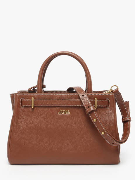 Sac Porté Main American Icon Cuir Tommy hilfiger Marron american icon AW17926 vue secondaire 4