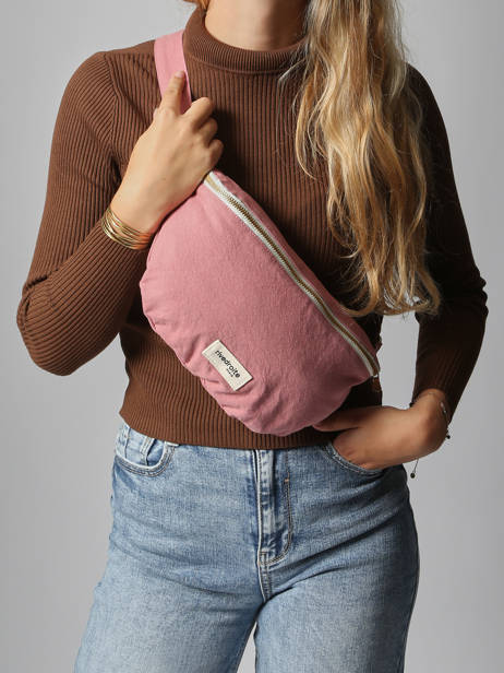 Recycled Coton Custine Belt Bag Rivedroite Pink timeless CUSTITIM other view 1
