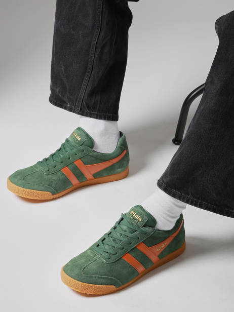 Sneakers Harrier In Leather Gola Green men CMA192 other view 1