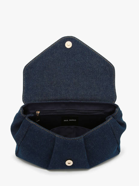 Medium Le Suzon Denim Brut Crossbody Bag Paul marius Blue denim brut SUZM2DEB other view 3