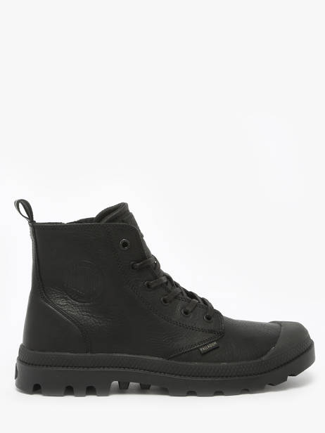 Pampa Zip Boots In Leather Palladium Black men 76888008 other view 1