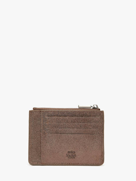 Card Holder Leather Mila louise Brown vintage 3570X other view 2