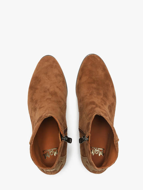 Heeled Formal Shoes In Leather Mam'zelle Brown women CSGGF41 other view 4