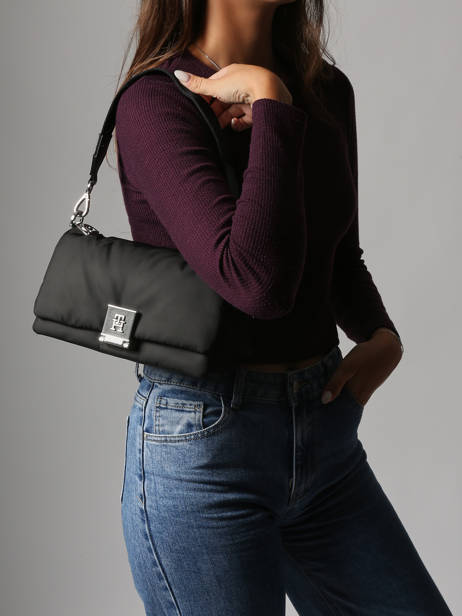 Sac Bandoulière Th Her Polyester Recyclé Tommy hilfiger Noir th her AW17725 vue secondaire 1