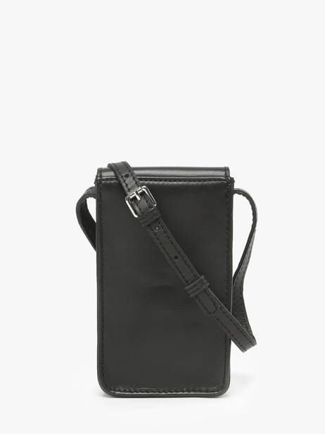 Le Porte-téléphone Cuir Paul marius Noir vintage TELEPHON vue secondaire 4