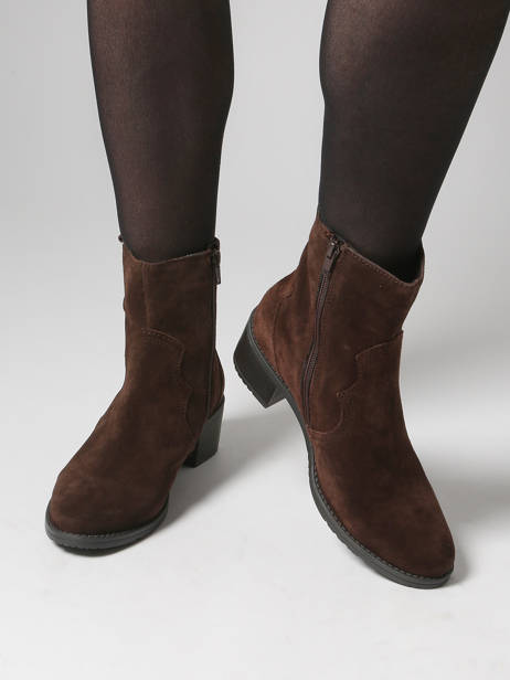 Heeled Boots In Leather Tt. bagatt Brown women 14006100 other view 1