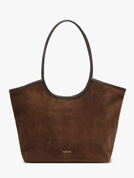 Suede Leather Milan Shoulder Bag Nat et nin Brown vintage MILAN