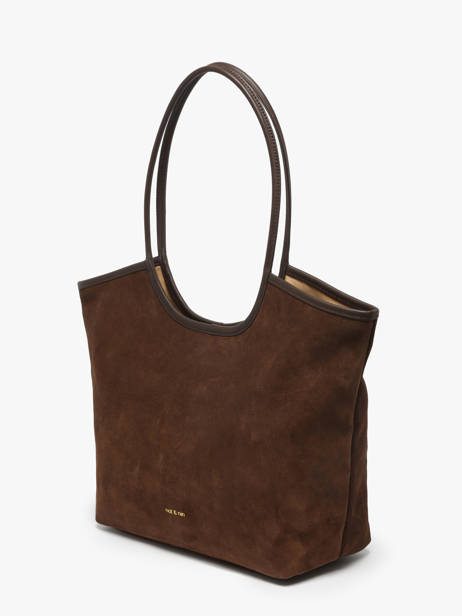 Suede Leather Milan Shoulder Bag Nat et nin Brown vintage MILAN other view 2