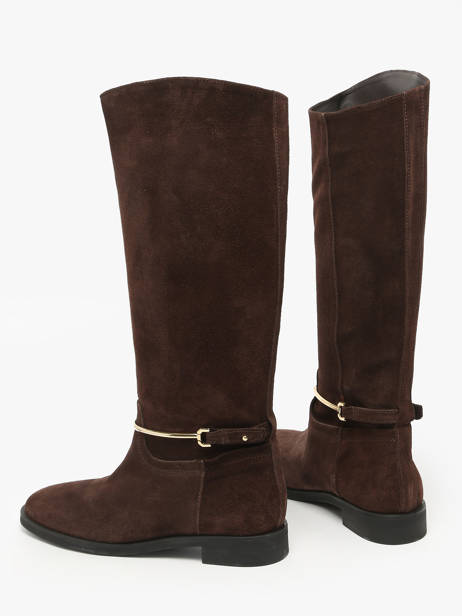 Split Leather Riding Boots The icona Brown women EMMA65 other view 2