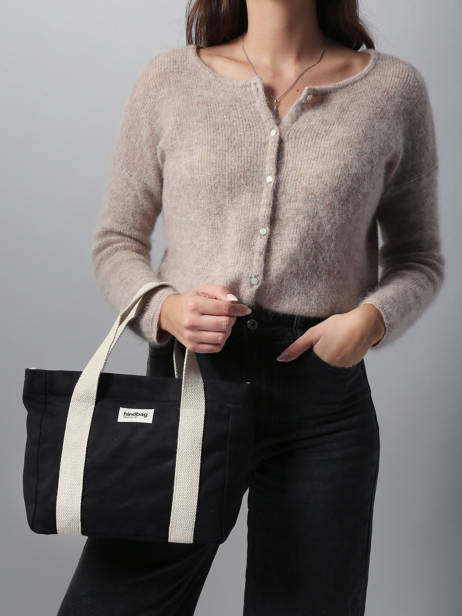 Satchel Best Seller Cotton Hindbag Black best seller LOUISE other view 1