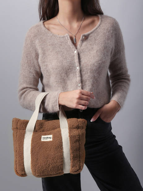 Satchel Teddy Hindbag Brown teddy TE other view 1