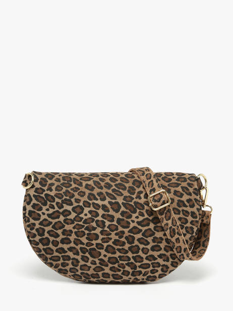 Sac Banane Velvet Leopardo Cuir Milano Marron velvet leopardo VL24091 vue secondaire 4