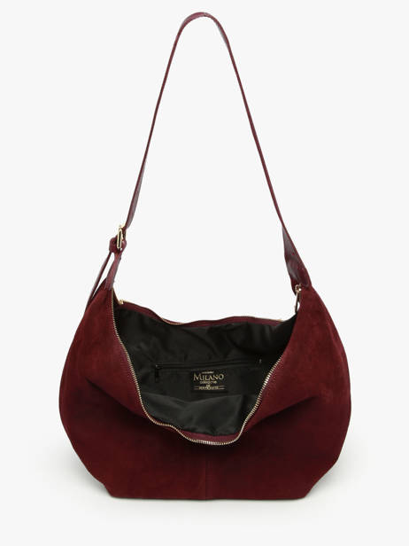 Sac Porté épaule Velvet Caviar Milano Rouge velvet caviar VC25091 vue secondaire 3