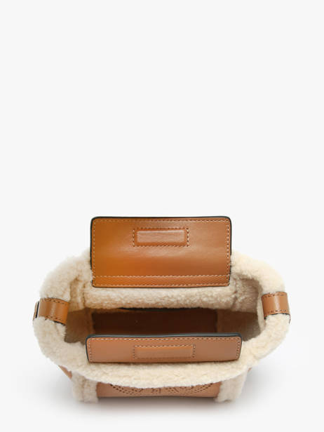 Leather Shearling K Circle Crossbody Bag Karl lagerfeld Brown k circle A4W30068 other view 3