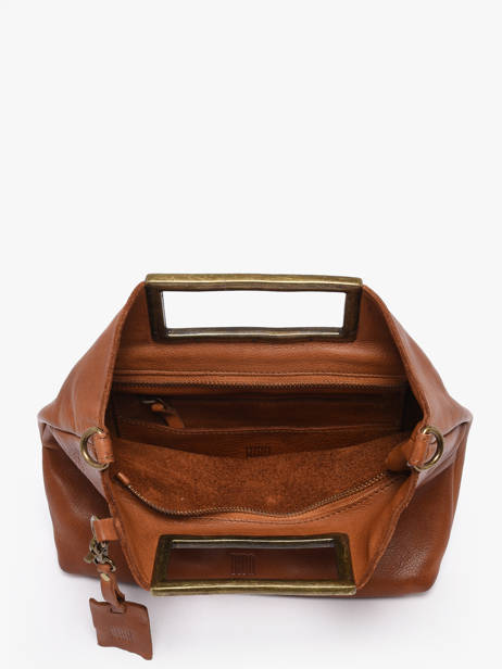 Sac Bandoulière Heritage Cuir Biba Marron heritage CAP3L vue secondaire 3