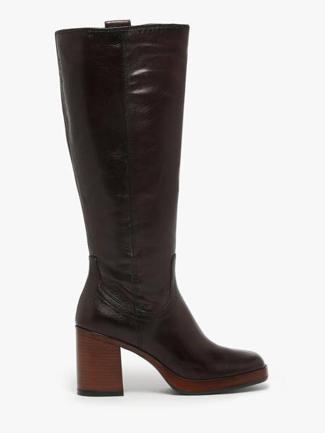 Bottes à Talon En Cuir Mjus Marron women P96331