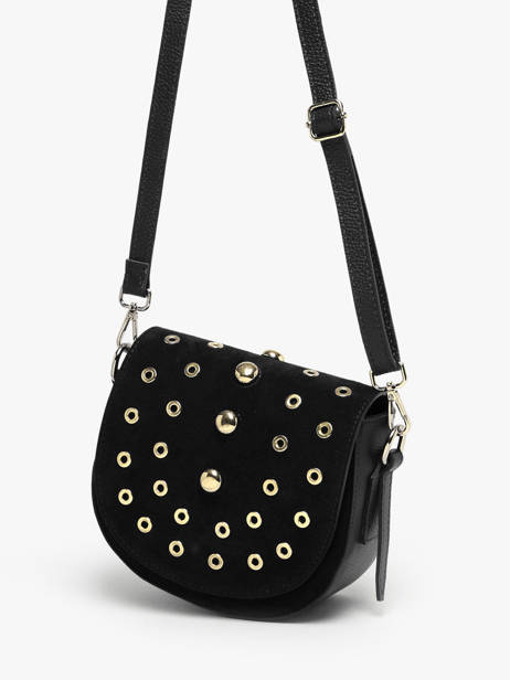 Sac Bandoulière Velvet Studs Milano Noir velvet studs VS25093 vue secondaire 2