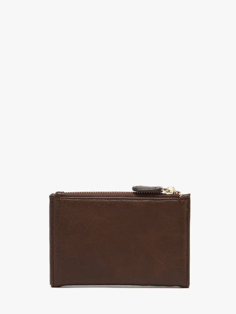 Portefeuille Lulu castagnette Marron zip CAPOR036 vue secondaire 2