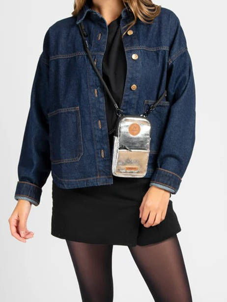 Phone Bag Lucky Star Cabaia Silver lucky star STA other view 1