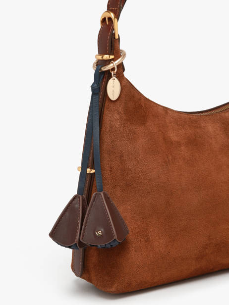 Bijou De Sac Fleurs Cuir Vanessa bruno Bleu charms 13V42996 vue secondaire 2