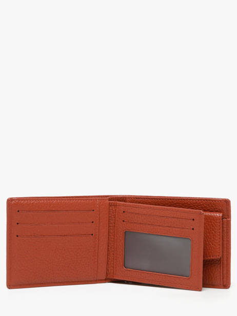 Wallet Leather Yves renard Orange foulonne 2372 other view 1