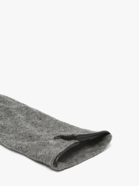 Gloves Isotoner Gray women gloves 85357 other view 1