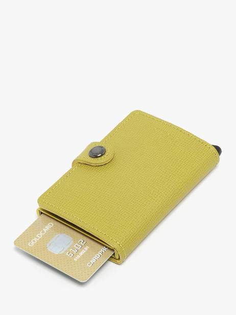 Card Holder Crisple Leather Secrid Yellow crisple MC other view 2