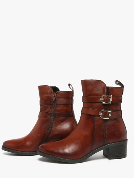 Bottines à Talon En Cuir Tt. bagatt Marron women 41006300 vue secondaire 2