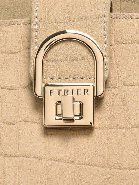 Satchel S Equestre Croco Leather Etrier Beige equestre croco EEQC142S other view 4