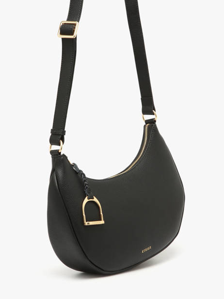 Shoulder Bag Torsade Leather Etrier Black torsade ETOS167M other view 2