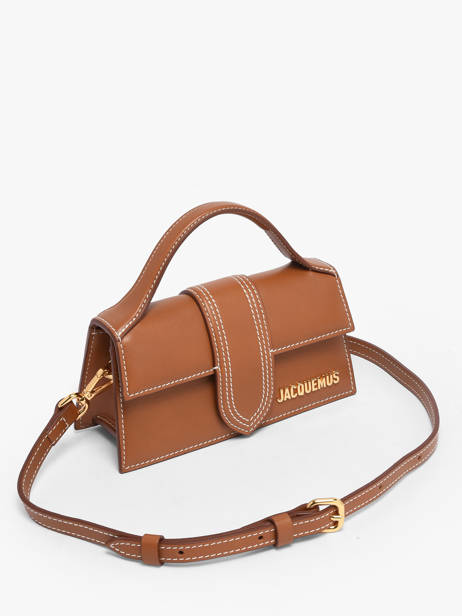 Preloved Leather Mini Bambino Crossbody Bag Jacquemus Brown second life 1560098 other view 4