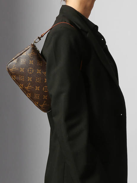 Preloved Louis Vuitton Pouch Monogram Brand connection Brown louis vuitton AAZ0834 other view 1