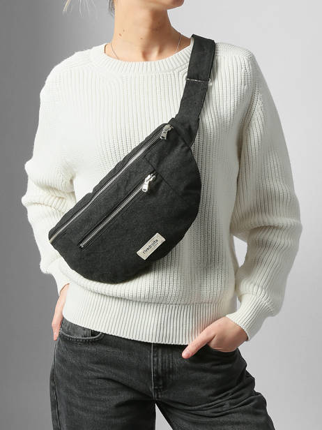 Recycled Cotton Orsel Belt Bag Rivedroite Black timeless ORSELTIM other view 1