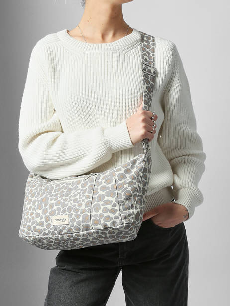 Shoulder Bag Into The Wild Cotton Rivedroite Gray into the wild MCHARINT other view 1