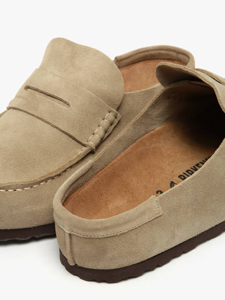 Moccasins In Leather Birkenstock Brown men 1029675 other view 2