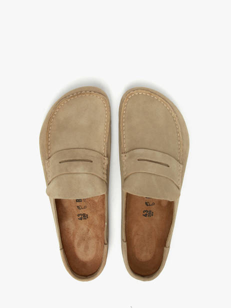 Moccasins In Leather Birkenstock Brown men 1029675 other view 3