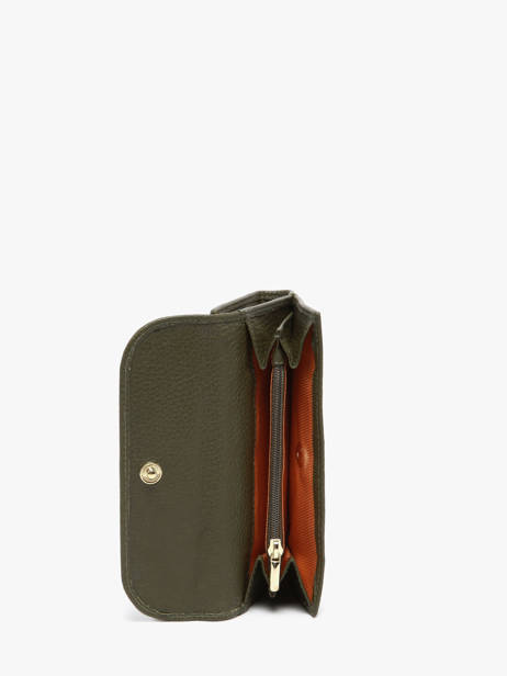 Wallet Caviar Leather Crinkles Green caviar 15020 other view 3