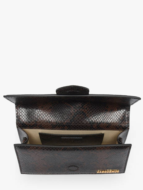 Preloved Leather Grand Bambino Crossbody Bag Jacquemus Brown second life 1567339 other view 5