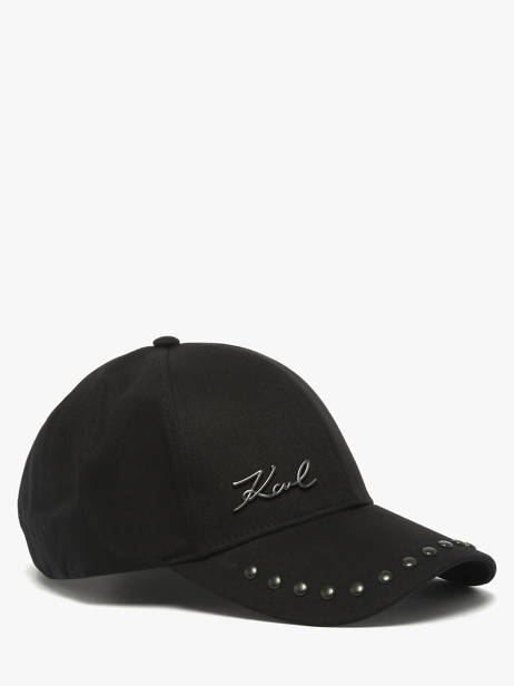 K/ville Studs Cap Karl lagerfeld Black k signature B1W33012 other view 1