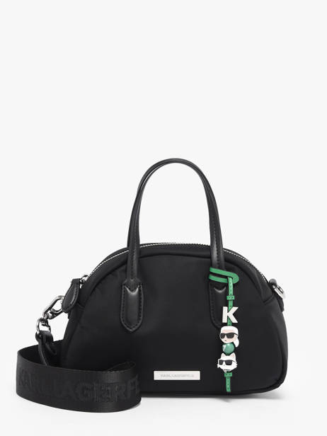 Satchel K Ikon Recycled Polyester Karl lagerfeld Black k ikon B1W30016