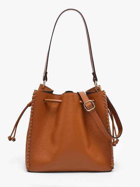 Satchel Velvet Caviar Leather Milano Brown velvet caviar VC25113 other view 4