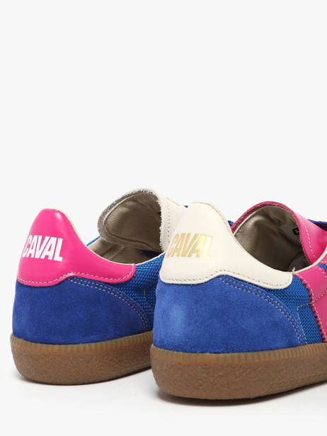 Sneakers In Leather Caval Blue women BAPULS60 other view 2