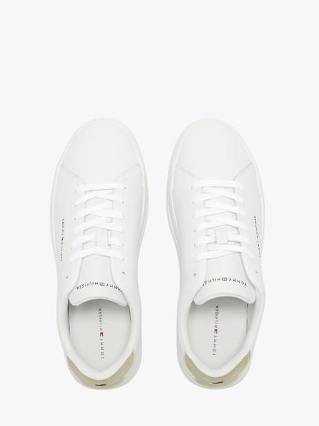 Sneakers In Leather Tommy hilfiger White men 536702X other view 4