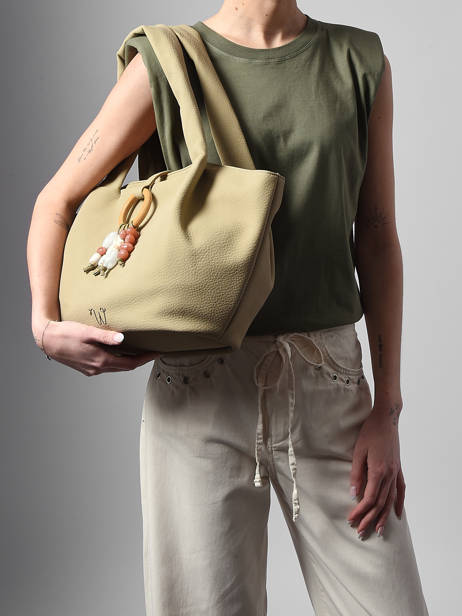 Shoulder Bag Woomen Green camomille pearl WCAE07 other view 1