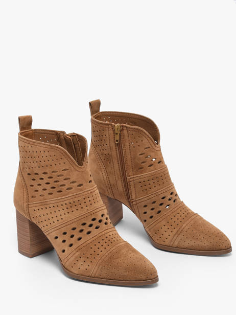 Heeled Boots In Leather Alpe Brown women 53851101 other view 1