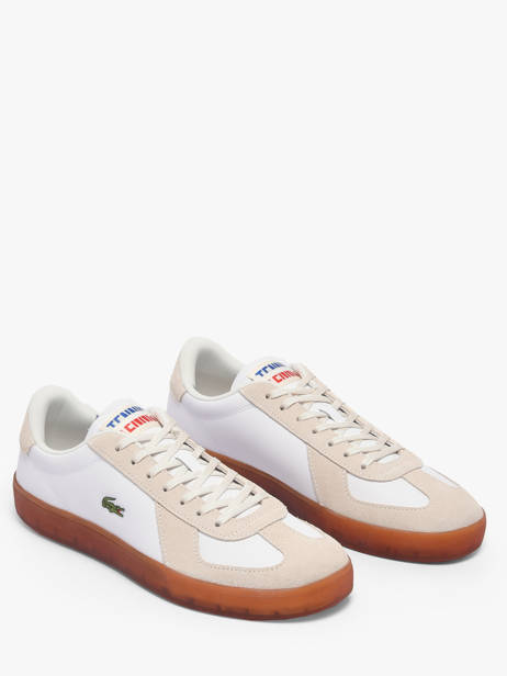 Sneakers In Leather Lacoste Beige men 1SMA0077 other view 2