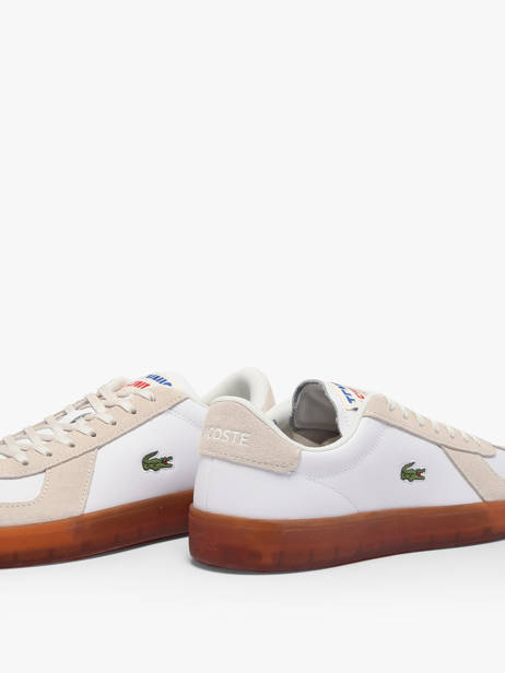 Sneakers In Leather Lacoste Beige men 1SMA0077 other view 3